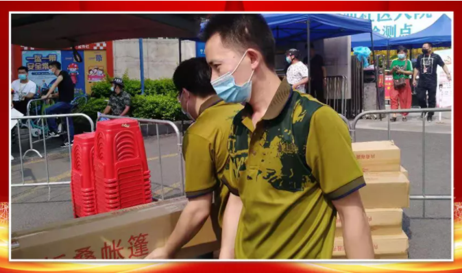 陆战旅应急物资保障队助力广州疫情防控(图3)