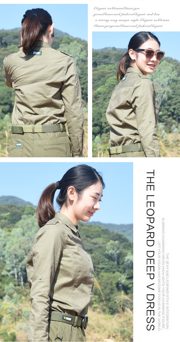 NS1921 迷彩衬衫军服女上衣(图7)