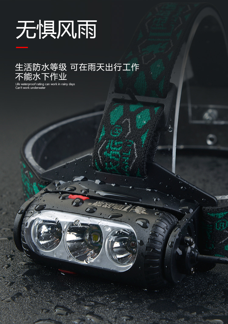 LO114红白双色光源头灯10W(图16)