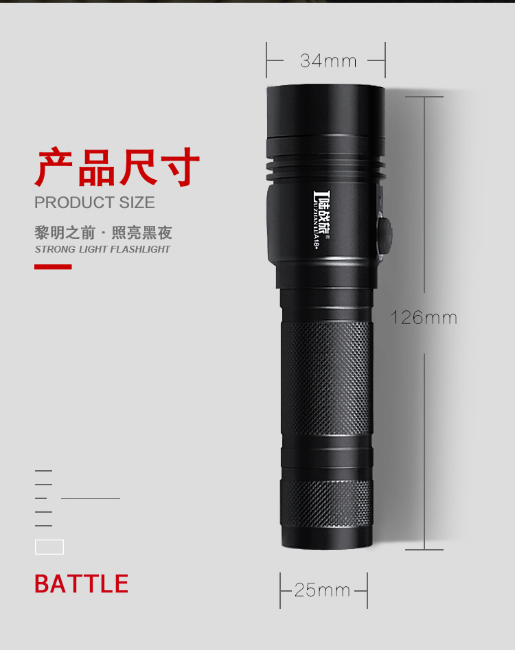 A18+强光手电USB充电10W(图13)